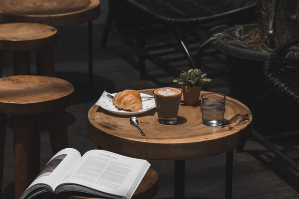 DIY Stone Top Coffee Table